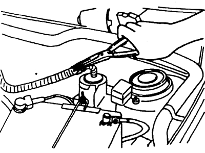8. Снимите датчик расхода воздуха и его шланг.