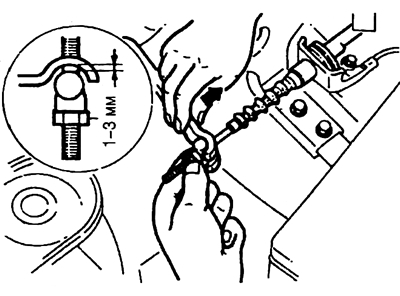 23. В автомобилях с автоматической КП, установите рычаг переключения передач и зафиксируйте его…