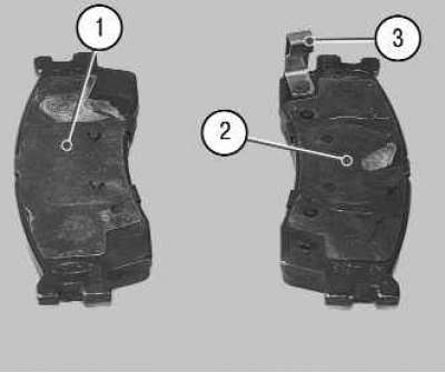 6. Снимите тормозные колодки с направляющих...