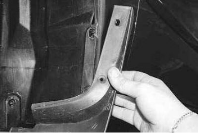 4. Аналогичным образом снимите два пистона переднего крепления...