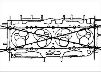 3. Измерьте высоту головки блока цилиндров от нижней поверхности головки до поверхности установки…