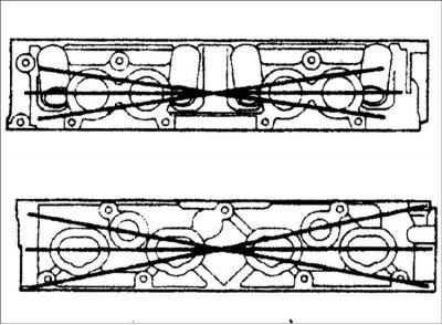 4. Металлической линейкой и щупом в двух направлениях измерьте плоскостность сопрягаемых…