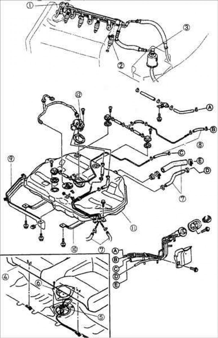 1 – регулятор давления топлива; 2 – форсунка; 3 – топливный фильтр (контура высокого давления); 4 –…