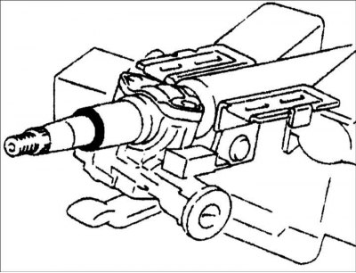 1. Проверьте износ втулки рулевой колонки.