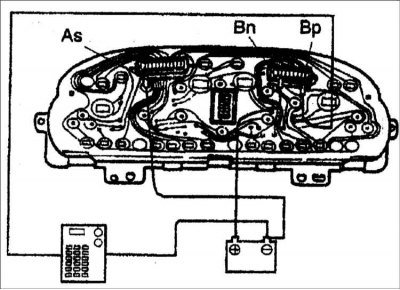 6. Подайте напряжение 12 В на вывод «Вn» разъема, а вывод «As» соедините с корпусом.