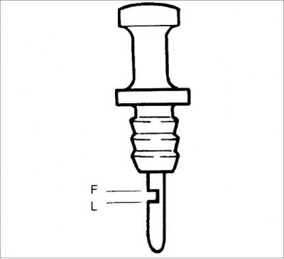 Внимание! При проверке уровня масла, автомобиль должен быть в горизонтальном положении.