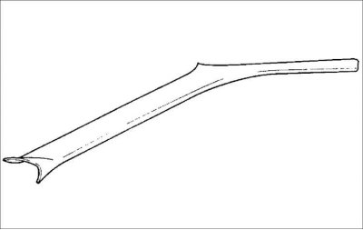 1. Инструментом для снятия отделки освободите фиксаторы крепления верхней отделки передней стойки.