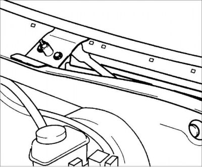 2. Установите оси шарниров и закрепите их болтами и гайками.