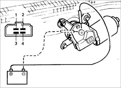 2. Если проводимость отсутствует, замените двигатель.