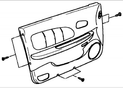 4. Снимите отделку двери.