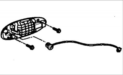 Выверните три винта и снимите замок двери.