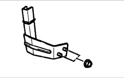 Нажмите на ручку вниз (A) и поверните нижнюю часть ручки наружу и вверх (B).
