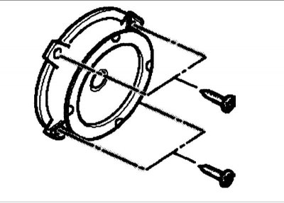 12. Выверните две гайки крепления направляющей стекла.