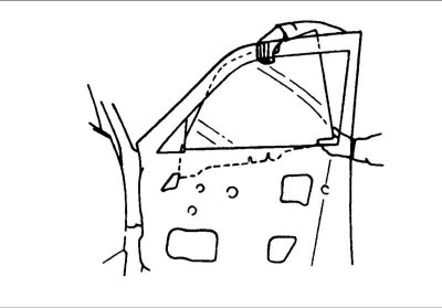 Подсоедините к двигателю стеклоподъемника электрический разъем.