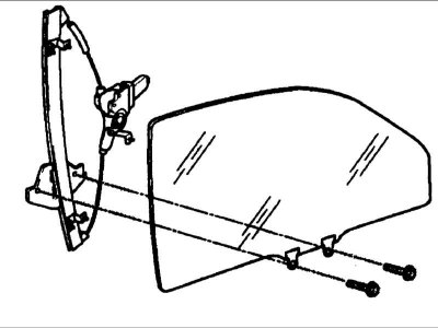 11. Установите стекло. Вставьте снаружи двери сначала переднюю часть стекла, затем, поворачивая и…