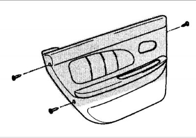 4. Снимите отделку двери.