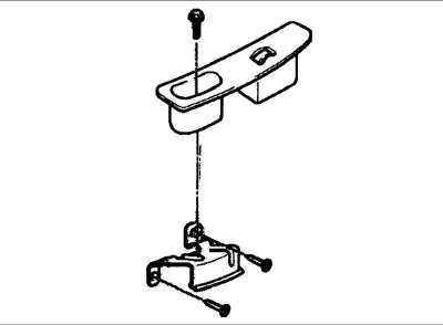Вверните один винт крепления правой стороны отделки двери.