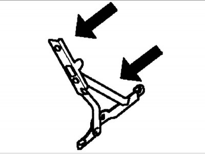 1. Снимите верхние и нижние зажимы от опор амортизатора.