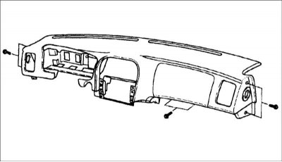 Отсоедините от задней части центральной панели электрический разъем.
