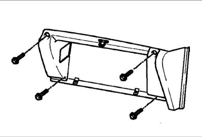 Вверните пять винтов крепления центральной панели.