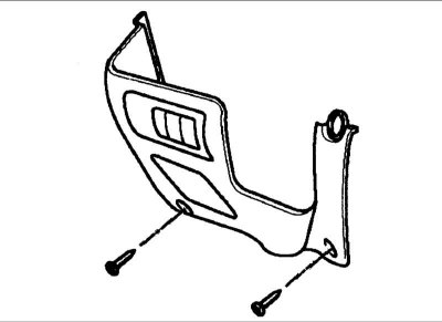 Установите два уплотняющих кольца на сборке вещевого ящика.