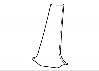 2. Инструментом для снятия отделки освободите фиксаторы крепления нижней отделки центральной стойки.