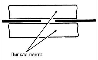 Ремонт токопроводящей полоски обогревателя