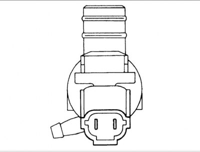 1. С двигателем стеклоомывателя соединенным с бачком омывателя, заполните бачок стеклоомывателя…