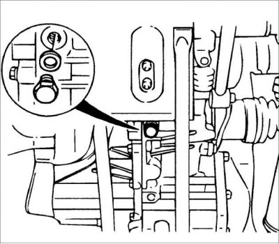 1. Поднимите автомобиль и закрепите на опорах.