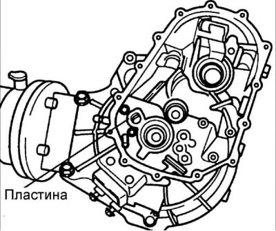 9. Установите чехол на шток переключения передач.
