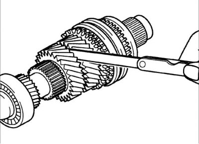 Зазор шестерни 3-ей передачи
