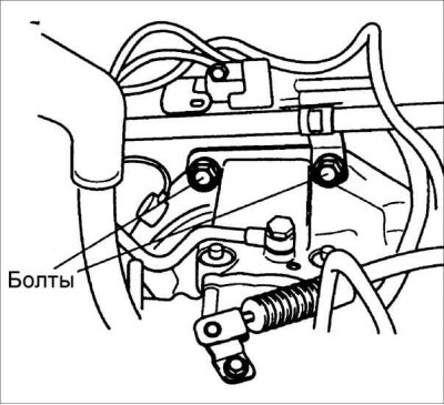 12. Отсоедините шланги радиатора автоматической коробки передач.