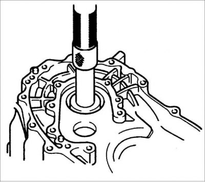 Увага! Усталюеце раней знятае вонкавае кольца падшыпніка на працягу паўторнай зборкі, каб…