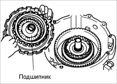 паварочваючы, усталюеце малую сонечную шасцярню і аднабаковае счапленні №1.
