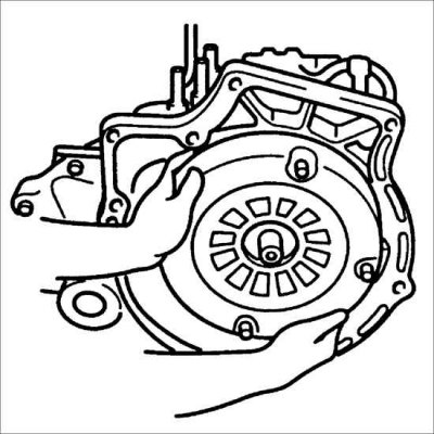 Увага! Не пашкодзіце ўшчыльняльнае кольца вала турбіннага кола.