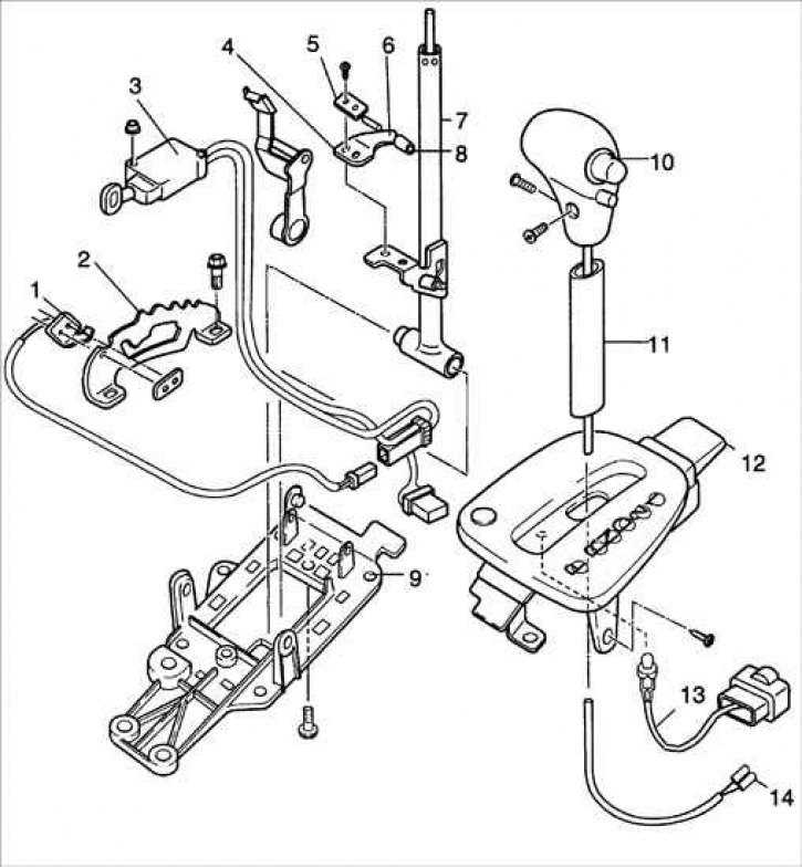 1 – выключатель парковки; 2 – направляющая пластина; 3 – модулятор; 4 – пружинная пластина; 5 –…