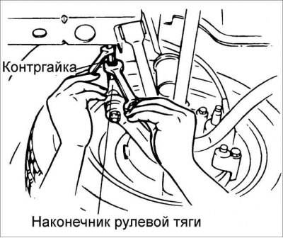 Внимание! Один полный поворот обеих соединительных тяг изменяет положительное схождение примерно на…