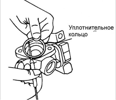 15. При необходимости снимите прокладку из картера рулевой передачи.