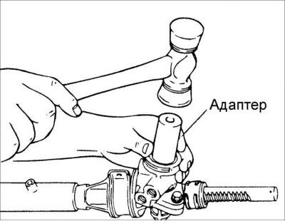 12. Специальным инструментом установите подшипник.