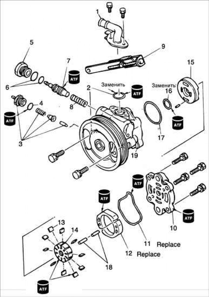 1 – всасывающая труба; 2 – уплотнительное кольцо круглого сечения; 3 – датчик давления; 4 –…