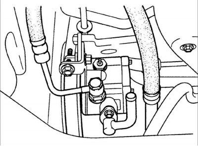 1. Отсоедините электрический разъем от датчика давления.