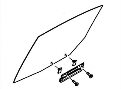 9. Снимите заднее стекло двери.