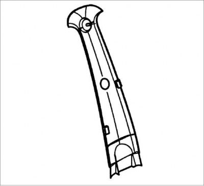 5. Выверните верхний анкерный болт крепления ремня безопасности.