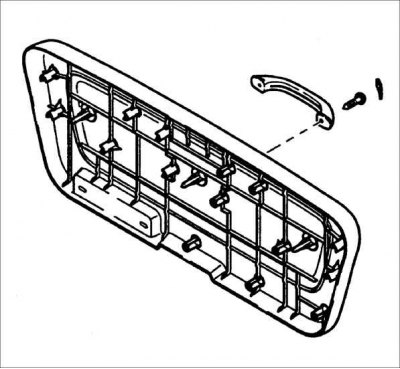 1. Зніміце верхні стоп-сігнал.
