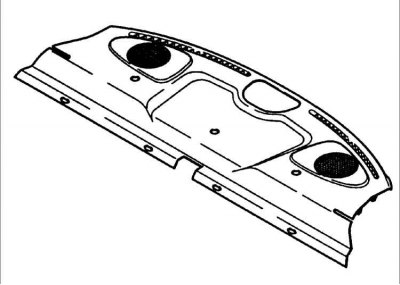 5. Отделите заднюю полку.