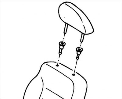 6. Снимите боковую панель подушки переднего сиденья.