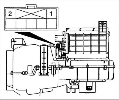 Назначение контактов разъема панели управления системой кондиционирования воздуха