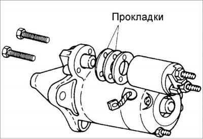 Внимание! Не подавайте напряжение аккумуляторной батареи на тяговое реле в течение более 10 с.