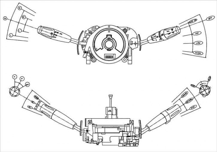 Многофункциональный переключатель — снятие и установка