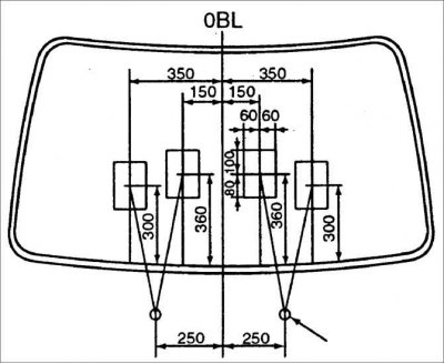 Рэгулёўка накіравання бруй вады на ветравое шкло